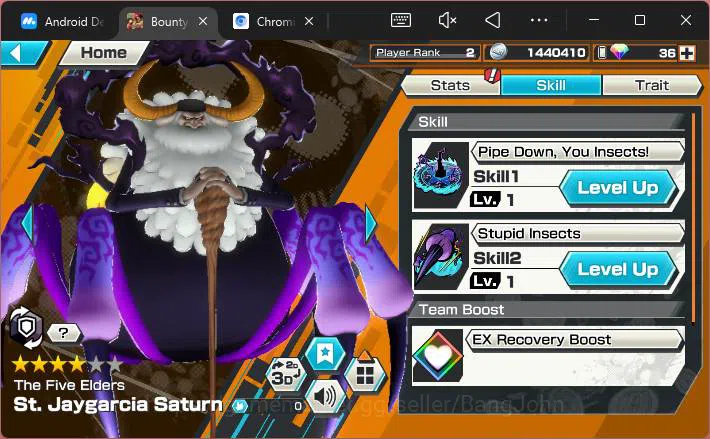 One Piece Bounty Rush Accounts Others GLOBAL|EX 3|PR 2|Red Shank,T5E St.Nusjuro+St.Saturn,etc|Log Bandai|Check SS|OPBR203 5