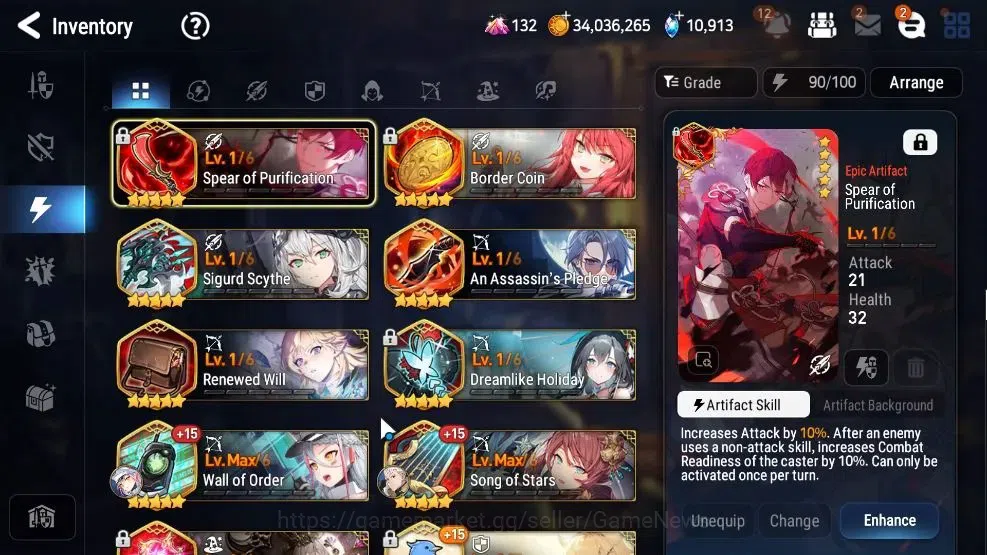 Epic Seven Accounts GLOBAL Unverif|7 ML(MonarchS Iseria,BysHwayoung,St image 16