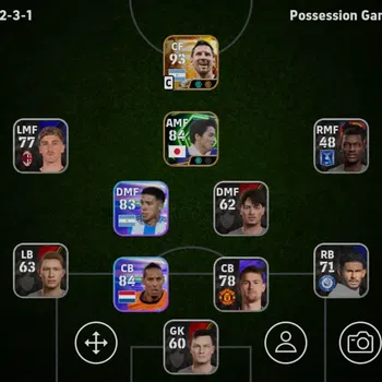 eFootball Accounts Meta Player Mobile|PW 2252|BT Lionel Messi| Virgil van Dijk, Enzo Fernández, Shinji Ono, Can