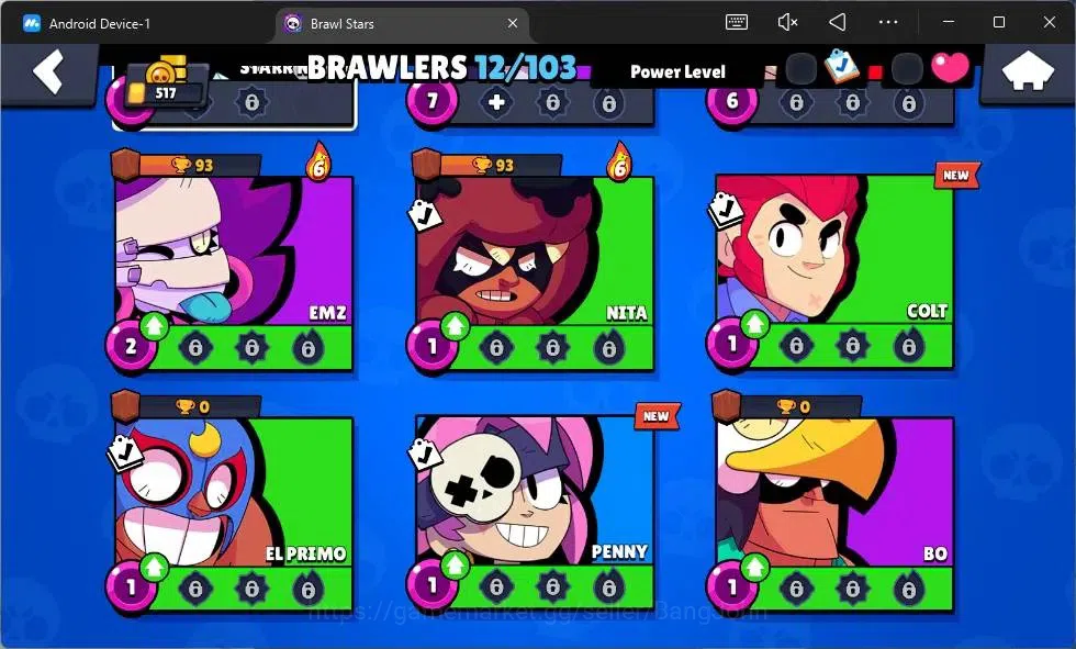 Brawl Stars Accounts Global |517 Thropy| 12 Brawler| 2 Max Hypercharge( image 4