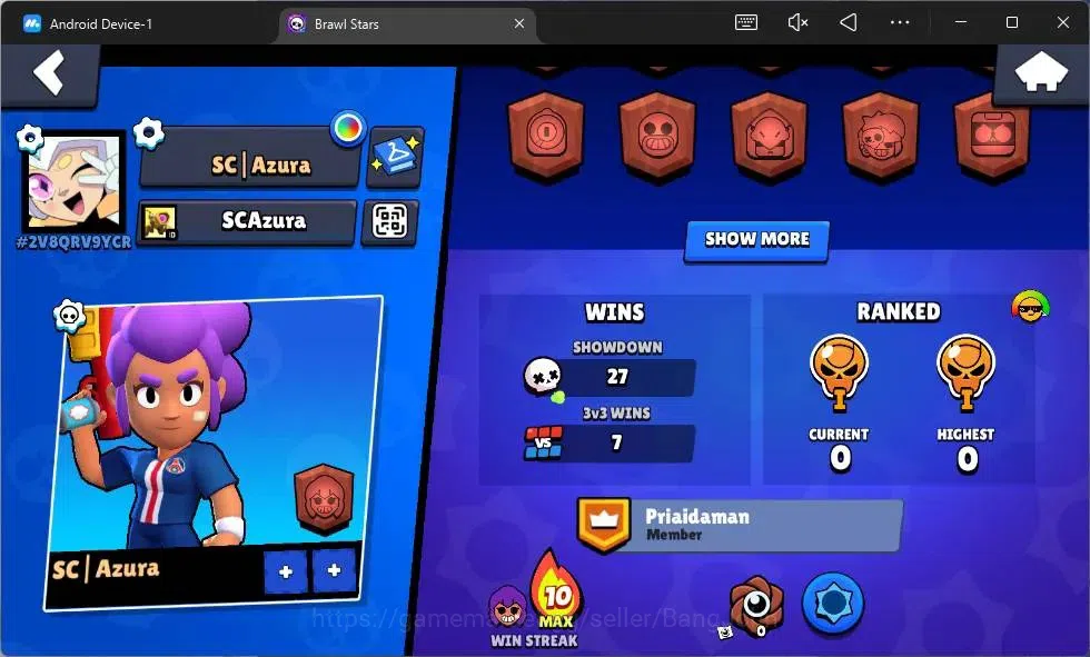 Brawl Stars Accounts Global |517 Thropy| 12 Brawler| 2 Max Hypercharge( image 7