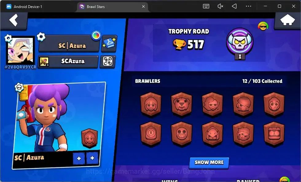 Brawl Stars Accounts Global |517 Thropy| 12 Brawler| 2 Max Hypercharge( image 8