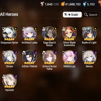 Epic Seven Accounts High-End Global UnVerif|Mor 42|11 ML(School NYulha,Straze,Har Seti,etc)+Full CZN,Rinak,Frida,Etc|Auto