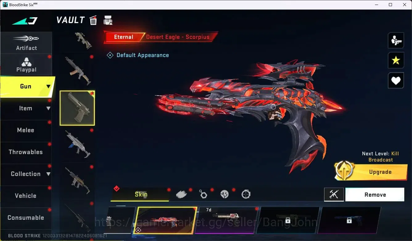 Blood Strike Accounts ASIA | ETERNAL: Desert Eagle-Scorpius |4 Collab Gu image 8