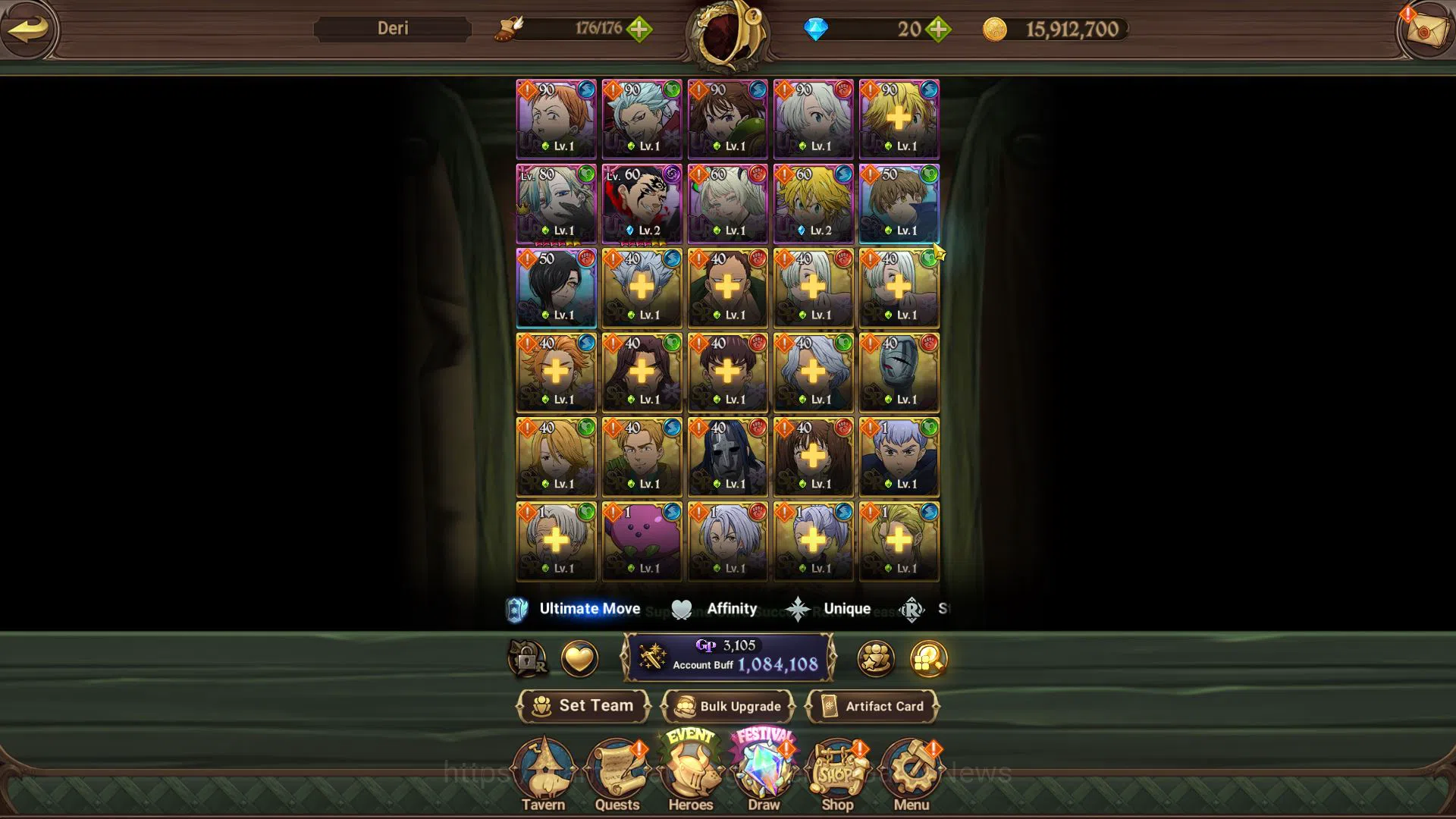 The Seven Deadly Sins: Grand Cross Accounts Global|1 M CC|Starter Ch4|4 UR| Salos, Oppressor D image 5