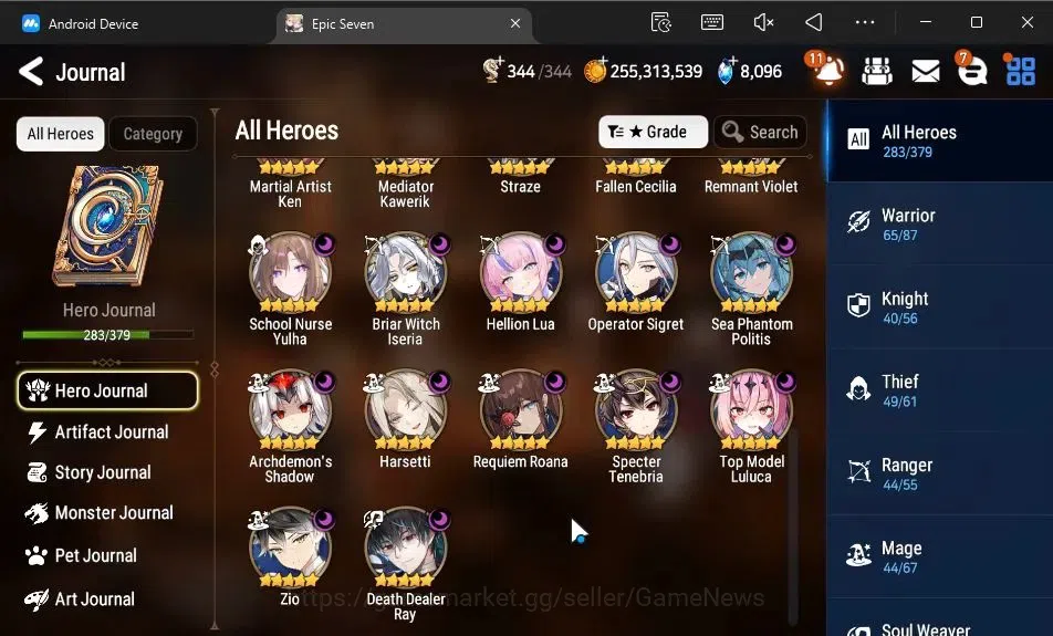 Epic Seven Accounts ASIA|37 ML[Notos,SN Yulha,LOTScales,BArunka,Etc]+I image 10