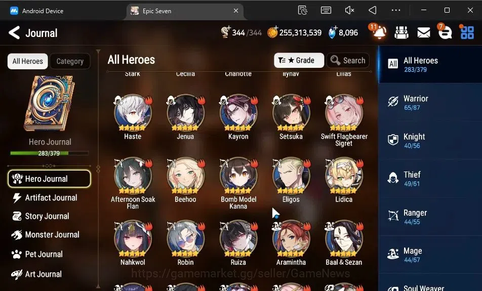 Epic Seven Accounts ASIA|37 ML[Notos,SN Yulha,LOTScales,BArunka,Etc]+I image 12