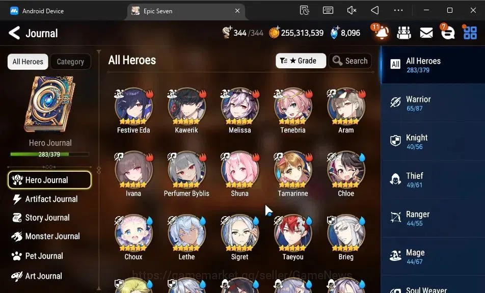 Epic Seven Accounts ASIA|37 ML[Notos,SN Yulha,LOTScales,BArunka,Etc]+I image 13
