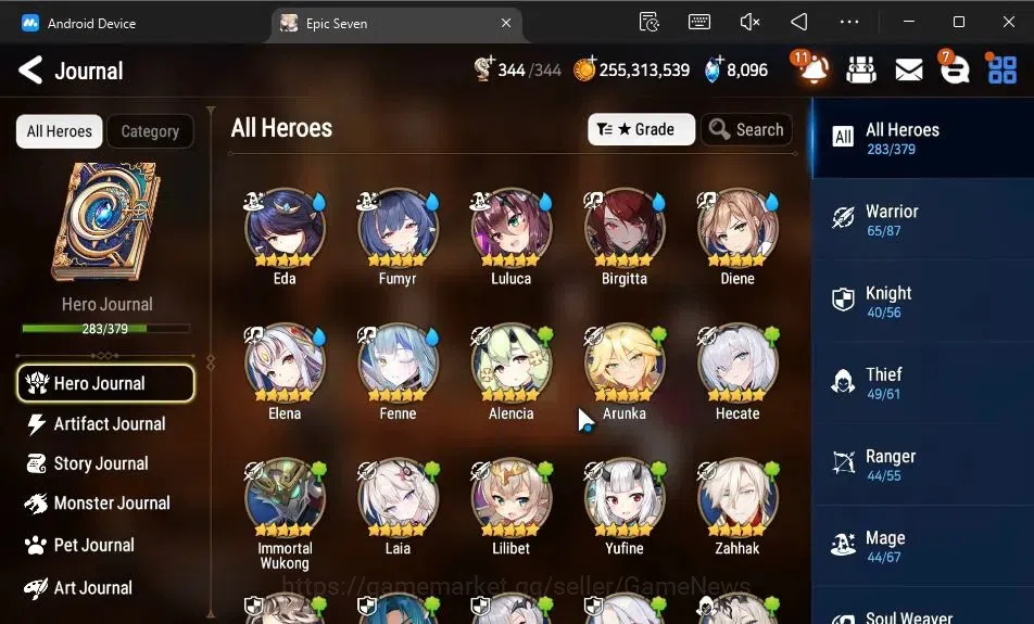 Epic Seven Accounts ASIA|37 ML[Notos,SN Yulha,LOTScales,BArunka,Etc]+I image 15
