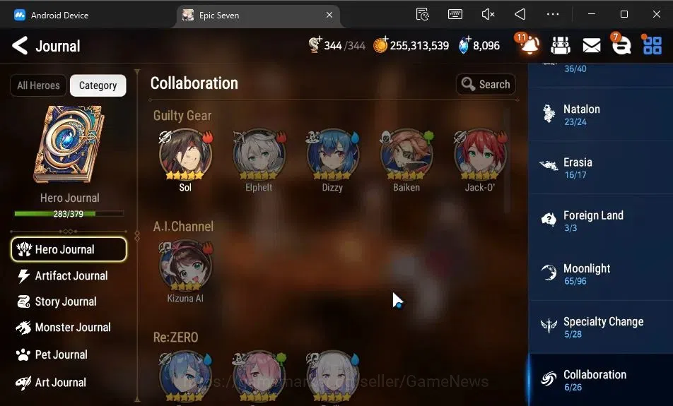 Epic Seven Accounts ASIA|37 ML[Notos,SN Yulha,LOTScales,BArunka,Etc]+I image 5