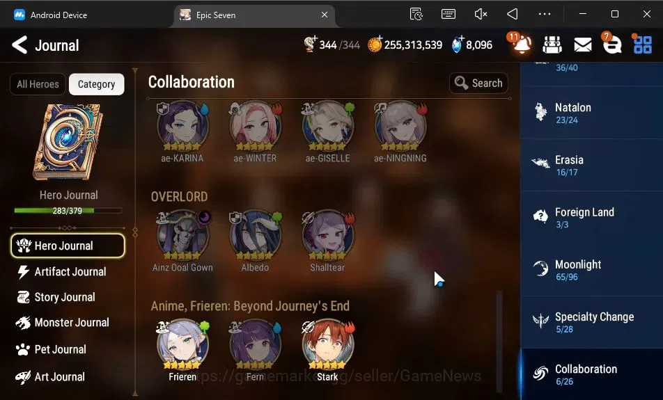 Epic Seven Accounts ASIA|37 ML[Notos,SN Yulha,LOTScales,BArunka,Etc]+I image 7