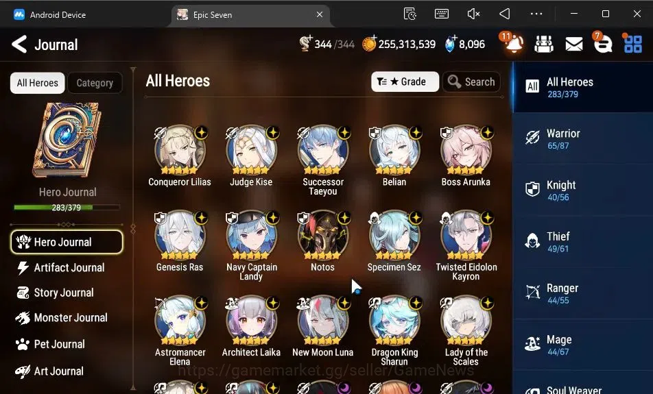 Epic Seven Accounts ASIA|37 ML[Notos,SN Yulha,LOTScales,BArunka,Etc]+I image 8