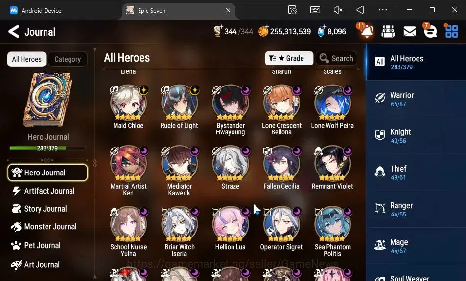 Epic Seven Accounts ASIA|37 ML[Notos,SN Yulha,LOTScales,BArunka,Etc]+I image 9
