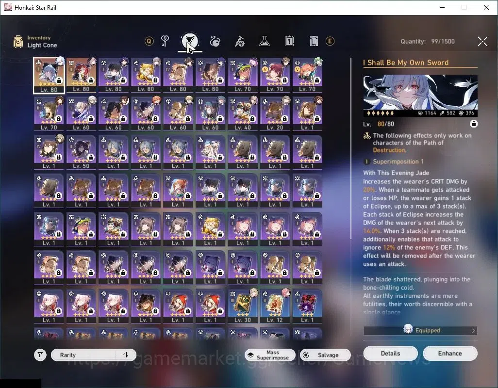 Honkai Star Rail Accounts EU|TL 67|All Server|Free GI & ZZZ|13 Limited|Jingl image 7