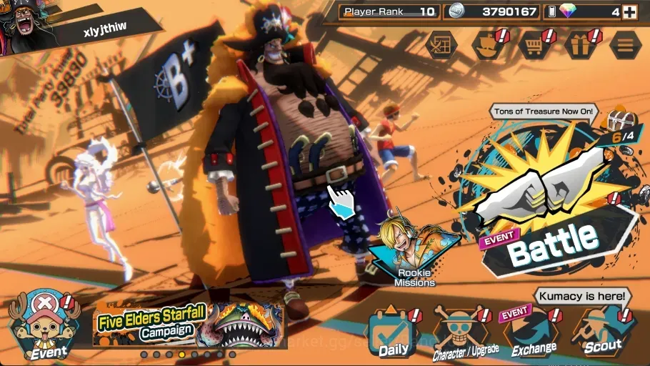 One Piece Bounty Rush Accounts High-End Android |PR 10|2 Ex|1Max|MashallD.Teach,JewelryBonney|RD 4|LogBandai|Check SS 1