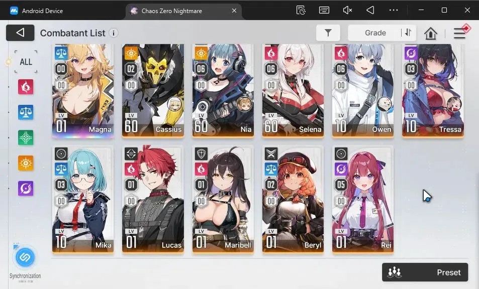 Chaos Zero Nightmare Accounts GLOBAL|Lv55|7 SSR[HeidemarieM1+Sign,OrleaM1,Diana, image 4