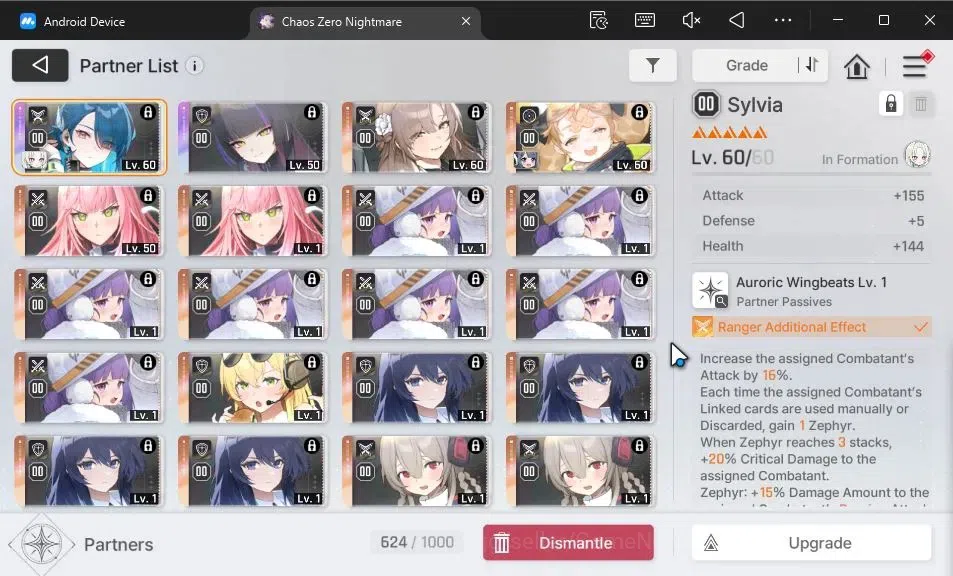 Chaos Zero Nightmare Accounts GLOBAL|Lv55|7 SSR[HeidemarieM1+Sign,OrleaM1,Diana, image 7