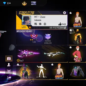 Free Fire Accounts AKUN FF GHOIB [ LANGKA ] - EVO GUN LEVEL 7 / MAX - BUNDLE PER NARUTO BANYAK - MURAH BERKUALITAS