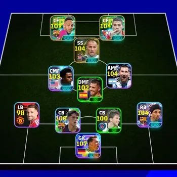 eFootball Accounts Legends & Iconic Players Mobile|PW 3163|Epic Suárez, Drogba|Showtime Neuer,Jules Kounde,Luis Suarez