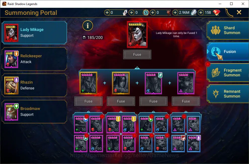 Raid: Shadow Legends Accounts Lv42 1M Power|1 Mythic(Ash'nar)|25 Legend(Narma,Ni image 10