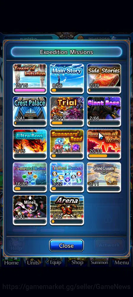 Grand Summoners Accounts Global|Rank 72|66 RGB|12 Ascend|Kyoko SakuraTW,Sum image 12