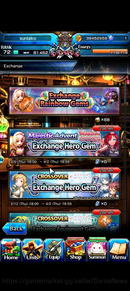 Grand Summoners Accounts Global|Rank 72|66 RGB|12 Ascend|Kyoko SakuraTW,Sum image 13
