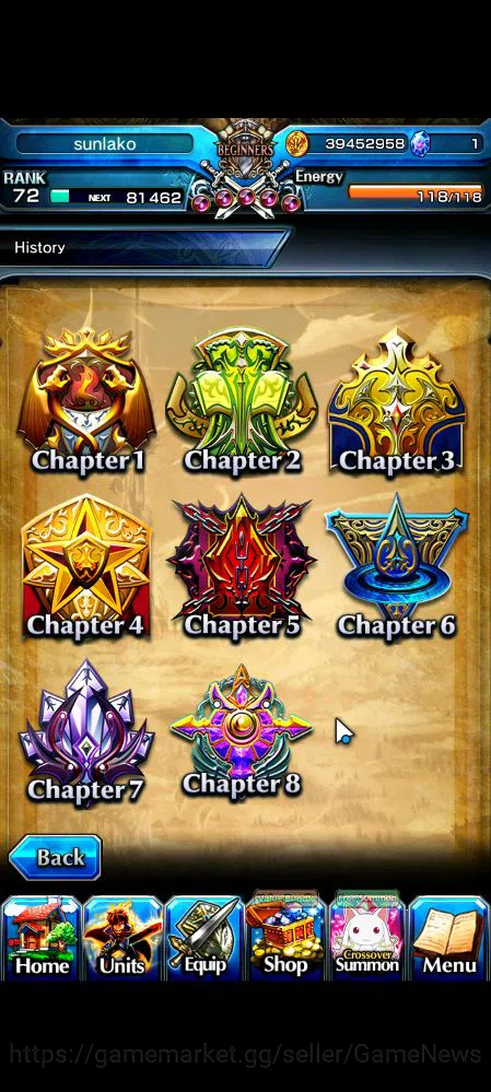 Grand Summoners Accounts Global|Rank 72|66 RGB|12 Ascend|Kyoko SakuraTW,Sum image 14