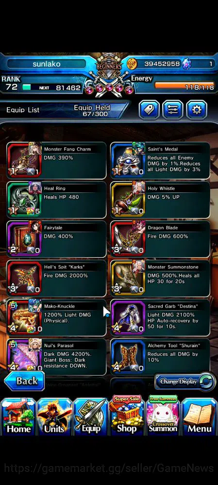 Grand Summoners Accounts Global|Rank 72|66 RGB|12 Ascend|Kyoko SakuraTW,Sum image 6
