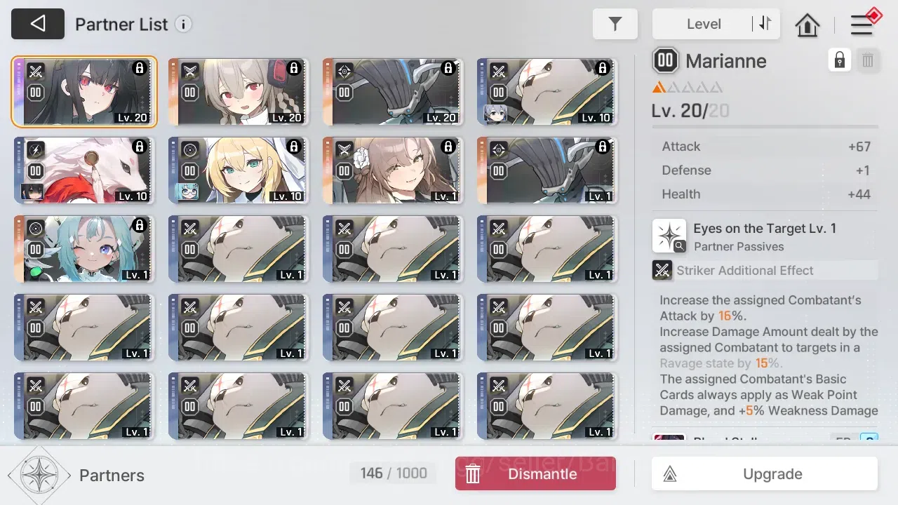 Chaos Zero Nightmare Accounts Global | Lvl 22 | 2 SSR | Heidemarie | Mei Lin | P image 2