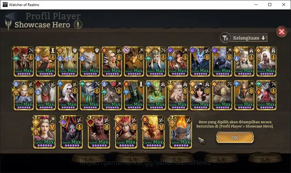 Watcher of Realms Accounts GLOBAL 50x|11M Power|53K Gems+ManySkin|17 Lord[Ing image 10