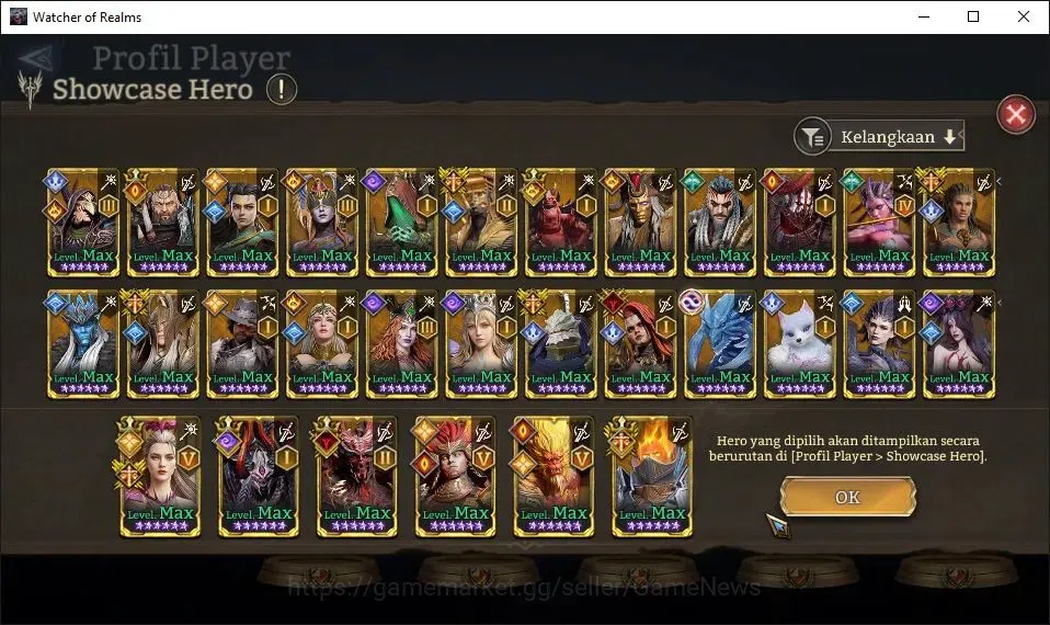 Watcher of Realms Accounts GLOBAL 50x|11M Power|53K Gems+ManySkin|17 Lord[Ing image 11