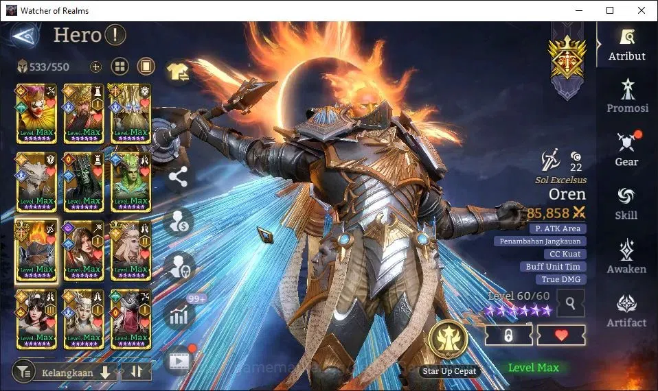 Watcher of Realms Accounts GLOBAL 50x|11M Power|53K Gems+ManySkin|17 Lord[Ing image 15