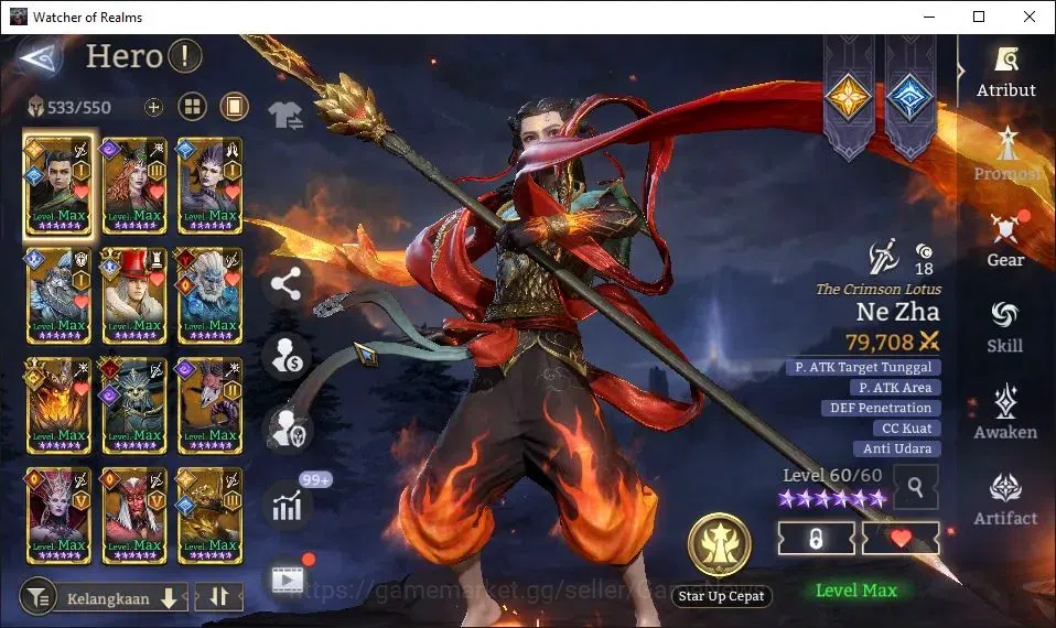 Watcher of Realms Accounts GLOBAL 50x|11M Power|53K Gems+ManySkin|17 Lord[Ing image 16