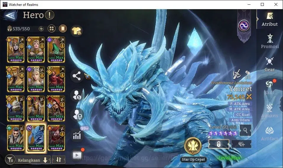Watcher of Realms Accounts GLOBAL 50x|11M Power|53K Gems+ManySkin|17 Lord[Ing image 19