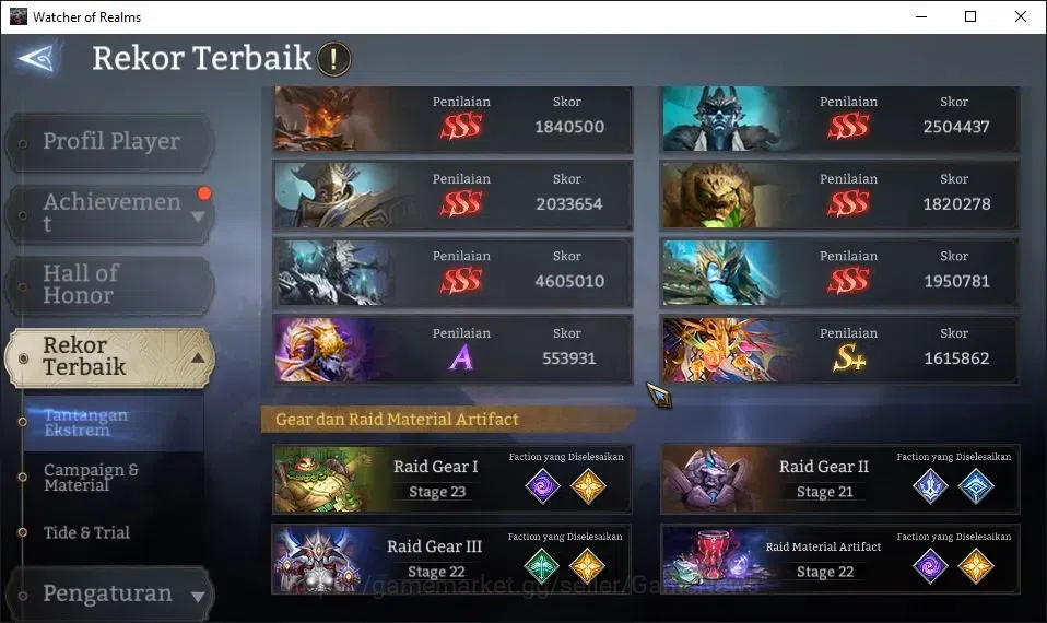 Watcher of Realms Accounts GLOBAL 50x|11M Power|53K Gems+ManySkin|17 Lord[Ing image 7