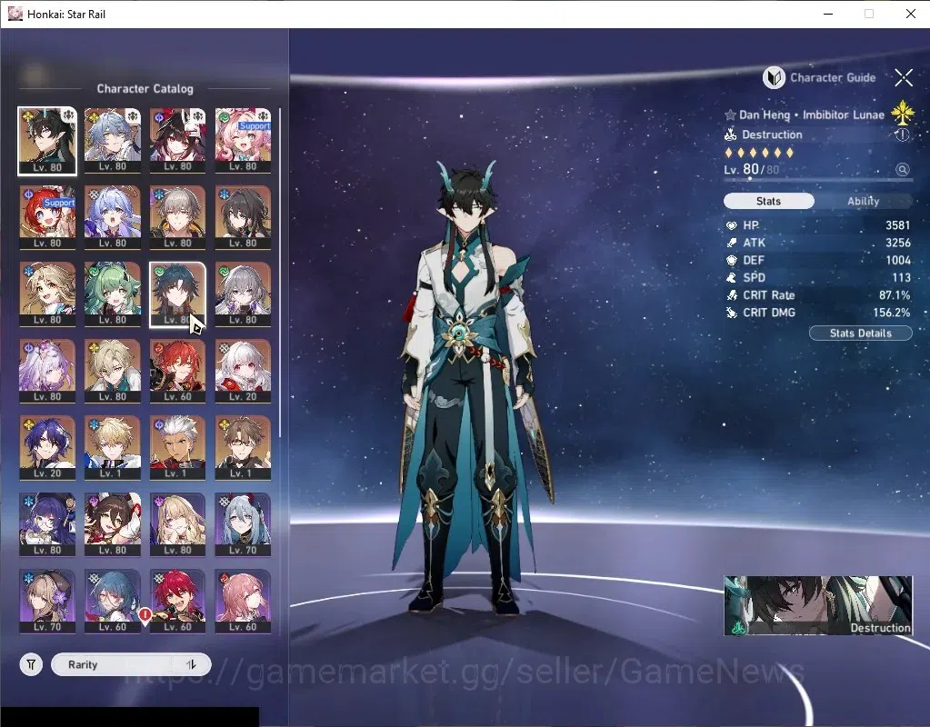 Honkai Star Rail Accounts Asia|TL 70|11 Limited|[Castorice,Huohuo,Robin,Dani image 4
