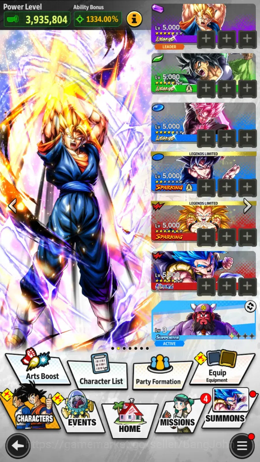 Dragon Ball Legends Accounts Android|Lvl 153|23.6M Total Power|3 LR|2 UL|LR S V image 13