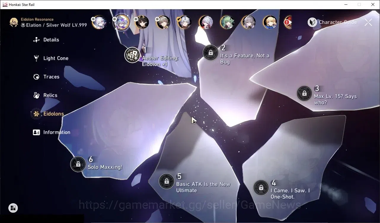 Honkai Star Rail Accounts Others Asia|TL 70|12 Limited|(SW LV999,Saber)+Sign Phainon,Tribbie,Yao Guang,Huohuo,DH 5