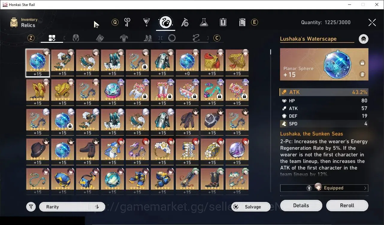 Honkai Star Rail Accounts Others Asia|TL 70|12 Limited|(SW LV999,Saber)+Sign Phainon,Tribbie,Yao Guang,Huohuo,DH 8