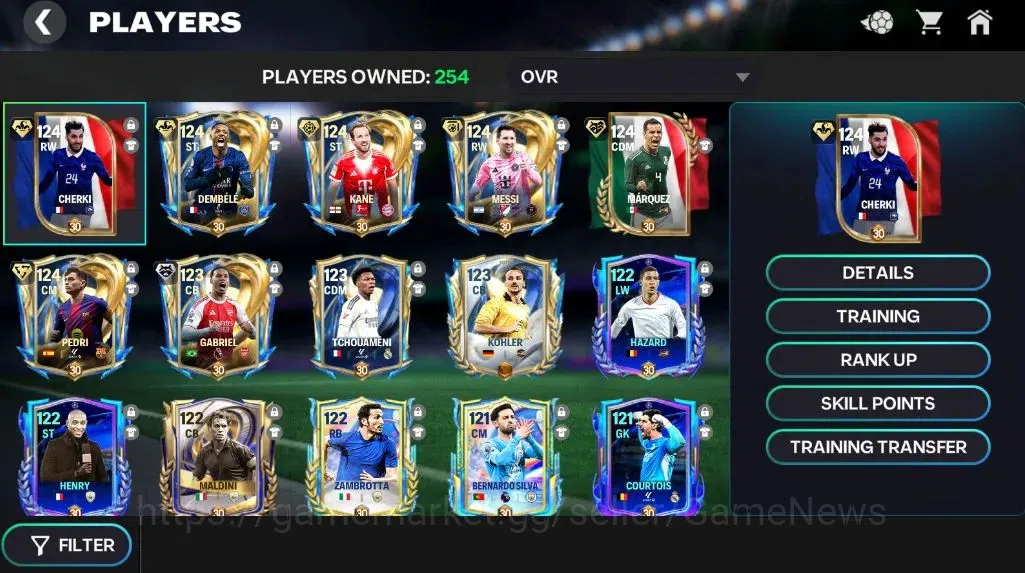 EA SPORTS FC Mobile Accounts OVR 125/112B Value|242M Gold+13K Gems|18 Max EVO|M image 6