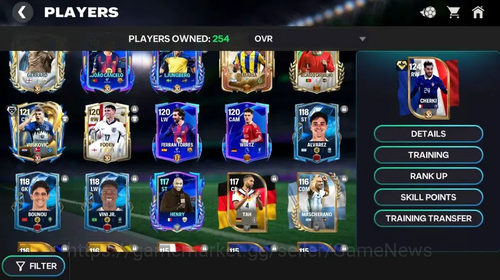 EA SPORTS FC Mobile Accounts OVR 125/112B Value|242M Gold+13K Gems|18 Max EVO|M image 7