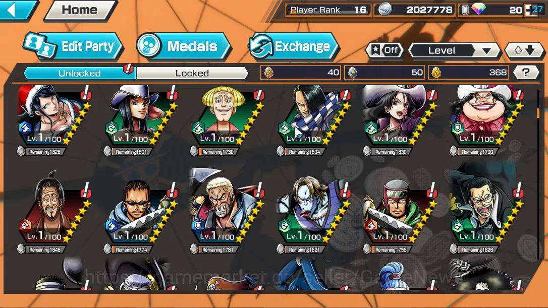 One Piece Bounty Rush Accounts Global|4 EX| T5E St.Ethanbaron V.Nusjuro,AMS [Bors image 6