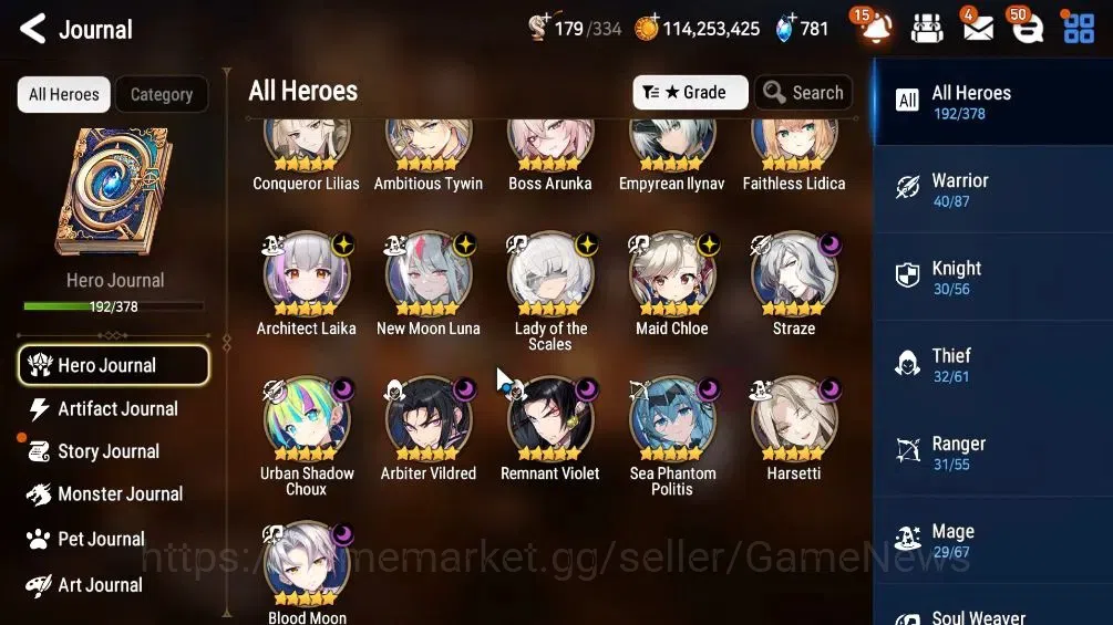 Epic Seven Accounts High-End GLOBAL UNVerif|16 ML(LOTScales,NM Luna,Har Setti,Etc)+Setsuka,PFByblis|AUTO ALL Hunt|SPD 292 6