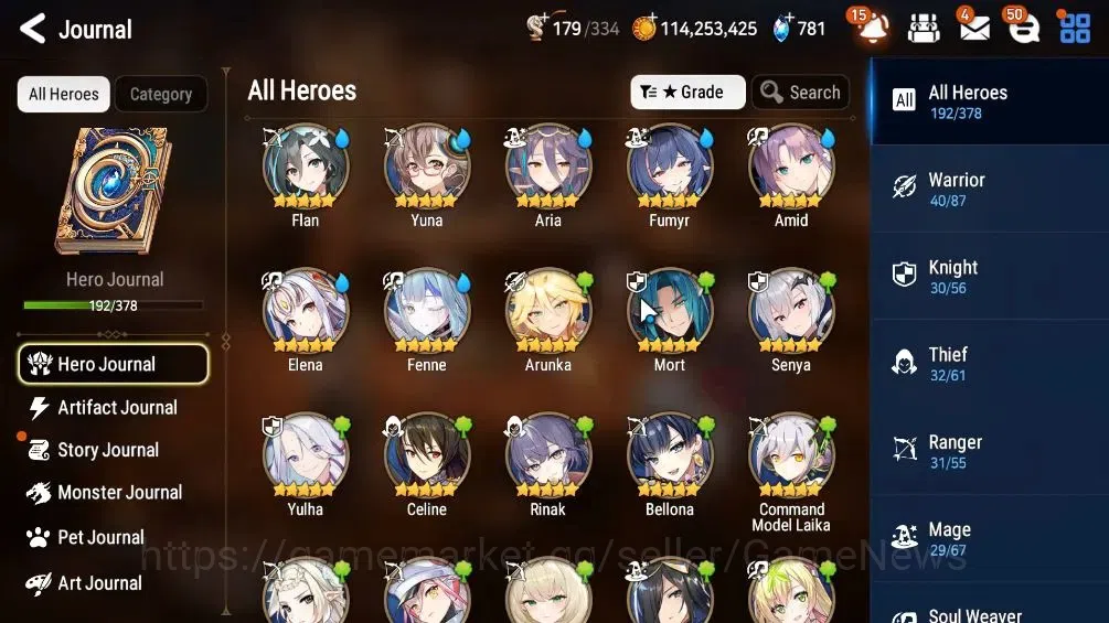 Epic Seven Accounts High-End GLOBAL UNVerif|16 ML(LOTScales,NM Luna,Har Setti,Etc)+Setsuka,PFByblis|AUTO ALL Hunt|SPD 292 9