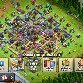 Clash of Clans Accounts High-End LV 157|TH 18-BH 9|HH 9|Limited Skin|BK 53,AQ 53,GW 30,MP 41,RC 29,DD 7|BM 30,BC 30|Free CN