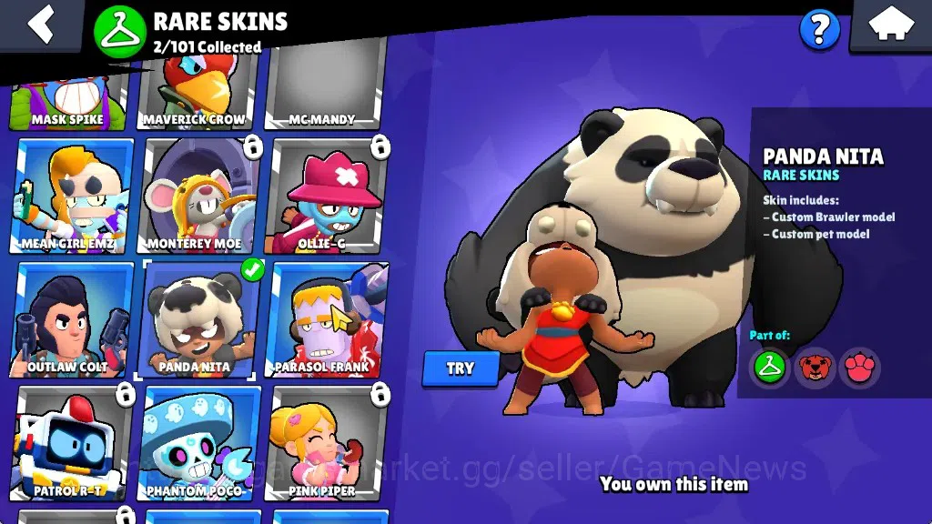 Brawl Stars Accounts 2091 Trophy|24 Brawlers 4 Max|5k PP|1 Prestige|1 Legendary(Mecha Edgar),1 Mythic(Gridiron Otis),4 20