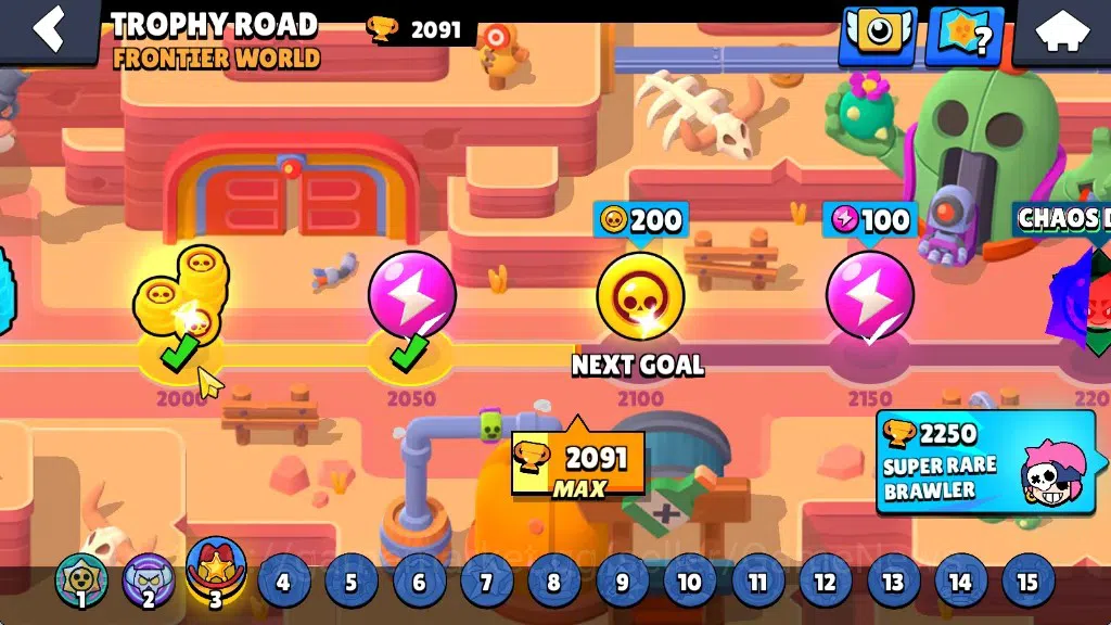 Brawl Stars Accounts 2091 Trophy|24 Brawlers 4 Max|5k PP|1 Prestige|1 Legendary(Mecha Edgar),1 Mythic(Gridiron Otis),4 5