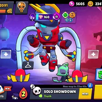 Brawl Stars Accounts 2091 Trophy|24 Brawlers 4 Max|5k PP|1 Prestige|1 Legendary(Mecha Edgar),1 Mythic(Gridiron Otis),4