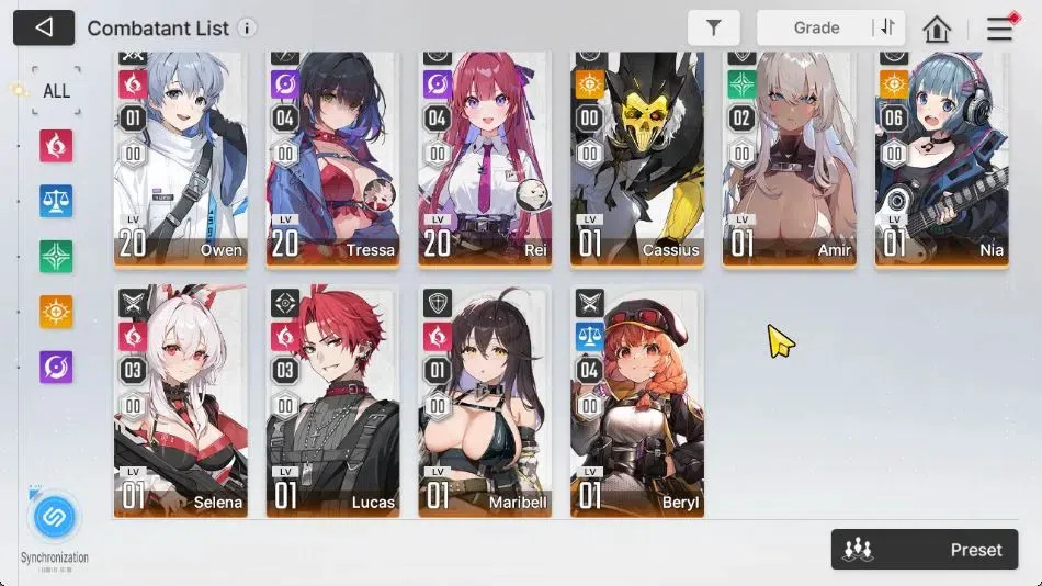 Chaos Zero Nightmare Accounts ASIA Lv54|11 4