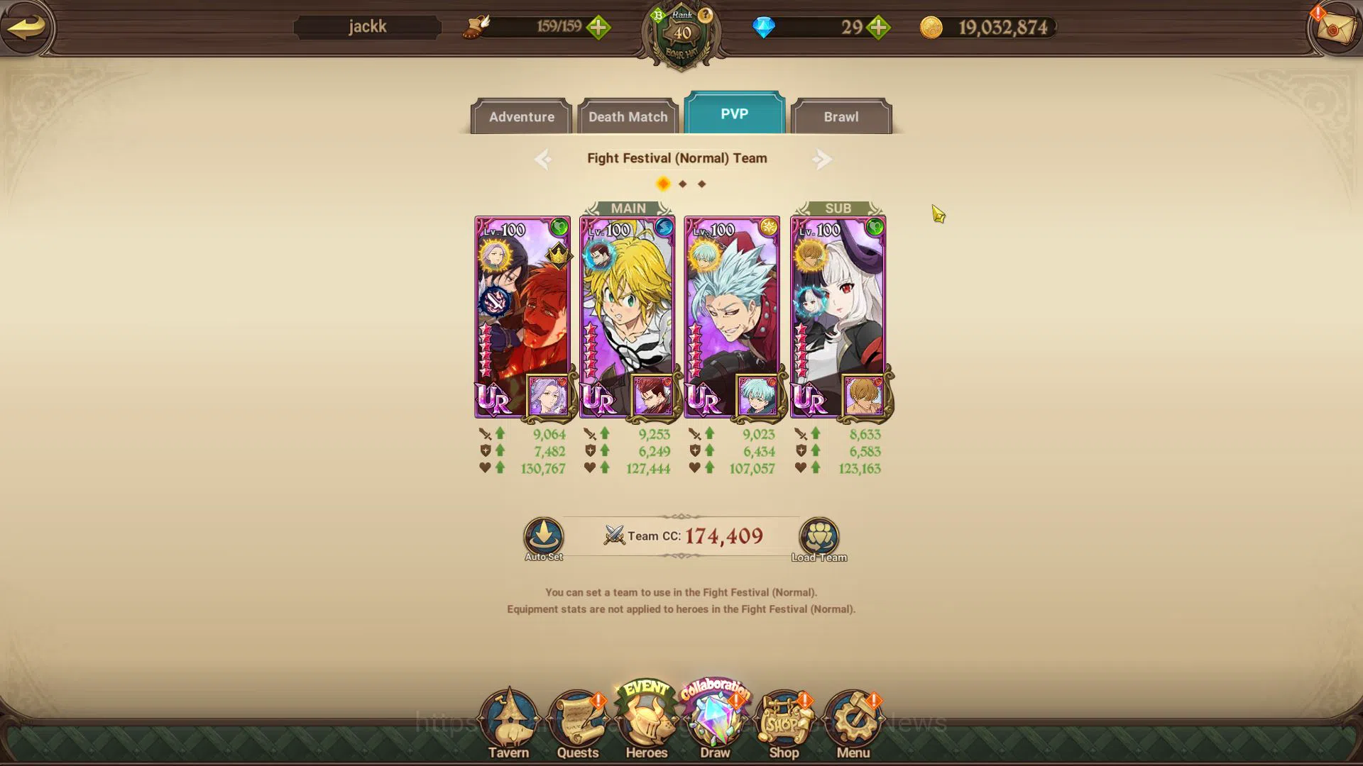 The Seven Deadly Sins: Grand Cross Accounts Midgame Asia|2M CC|4 UR|Merlin&Escanor 3/6,Demon King Meliodas2/6,Thor 9